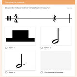 Google Classroom DIGITAL Music Theory Lesson 16 TEST UNIT 4 - Self-Grading