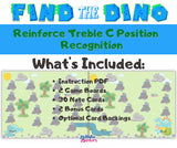 Find the Dino C Position Note Recognition