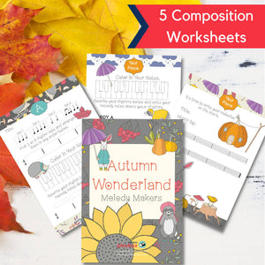 Autumn Wonderland Melody Makers - Worksheet pack