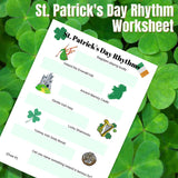 St. Patrick's Day Rhythm Worksheet - Studio License