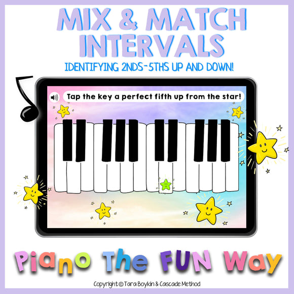 Boom Cards: Mix and Match Intervals (2nd-5th)