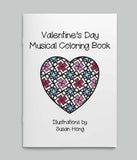 Valentine's Day Musical Coloring Book with bonus Poster Page