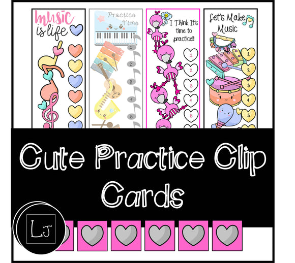 Clip Card Example Fun Practice Clip Cards – Music Teacher Resources
