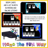 Boom Cards: Piano Pattern - Recreating the Piano Keyboard