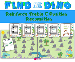 Find the Dino C Position Note Recognition