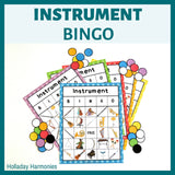 Instrument Identification Bingo: Learn and Identify Musical Instruments Game