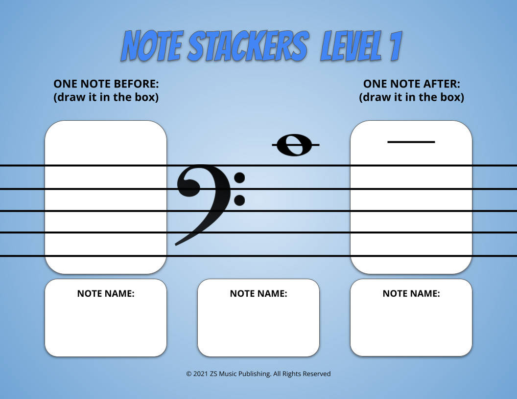 NoteStackers Level 1 Digital Edition – Music Teacher Resources