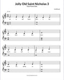 Jolly Old Saint Nicholas - 3 leveled arrangements for beginning pianists arr. JudisPiano
