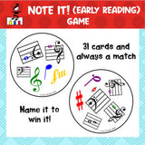 Note It! (Early Reading Version) a Music Game inspired by Spot It
