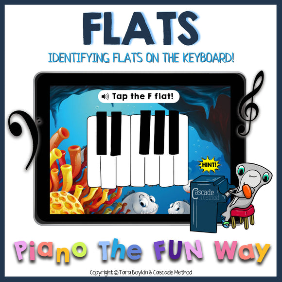 Boom Cards: Flats - Identifying Flats on the Keyboard