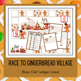 Gingerbread Ledger Lines Bundle | 3 Christmas Games