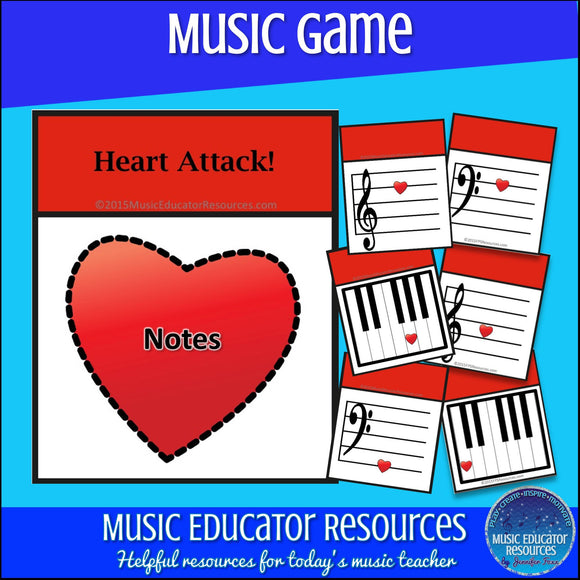 Music Note Heart Attack Game