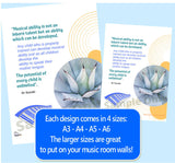 Music Motivation Posters & Cards – DUO Sets 1 & 2
